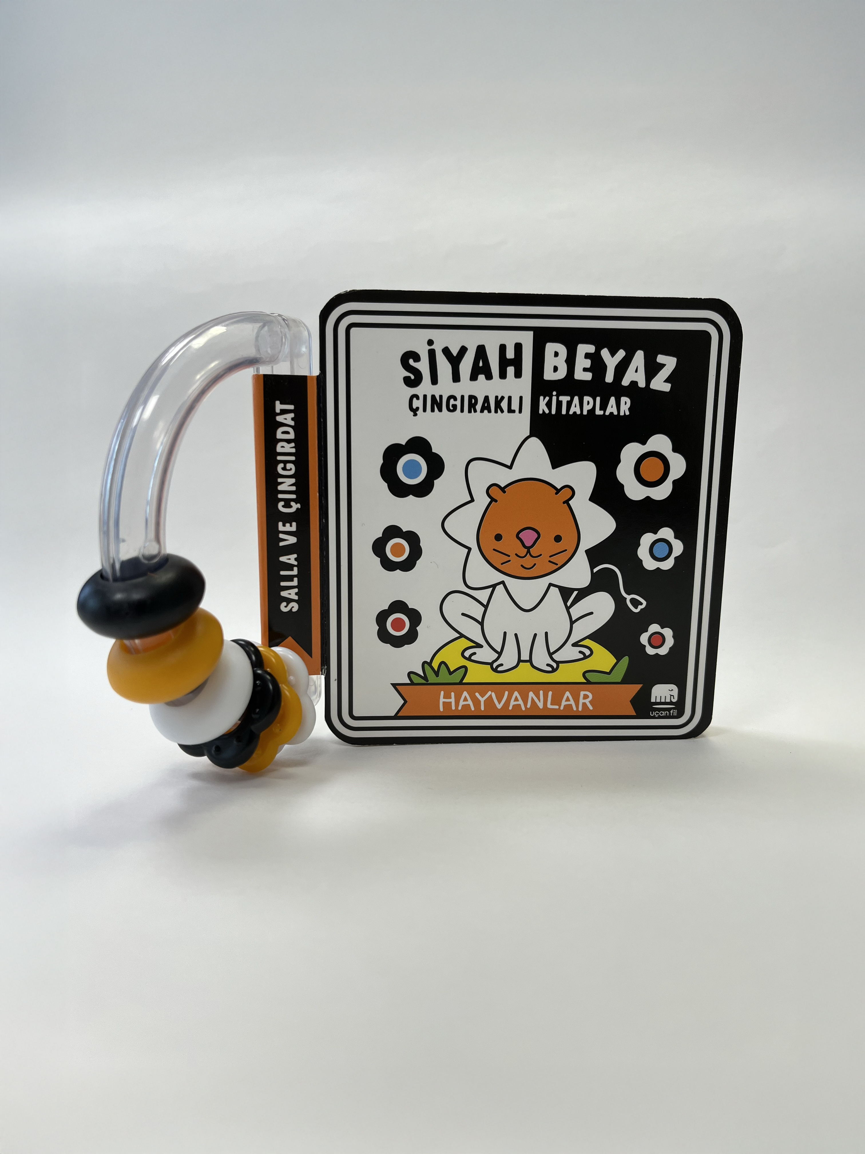 Siyah Beyaz Çıngıraklı Kitaplar Hayvanlar